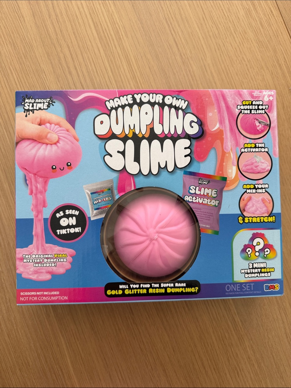 RMS Make Your Own Dumpling Slime Kit - Pink -